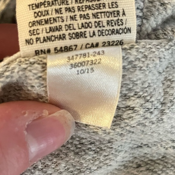 PINK Victoria's Secret Gray Pink Zip Up Hoodie Classic Vibrant Boho Size L - Picture 8 of 8